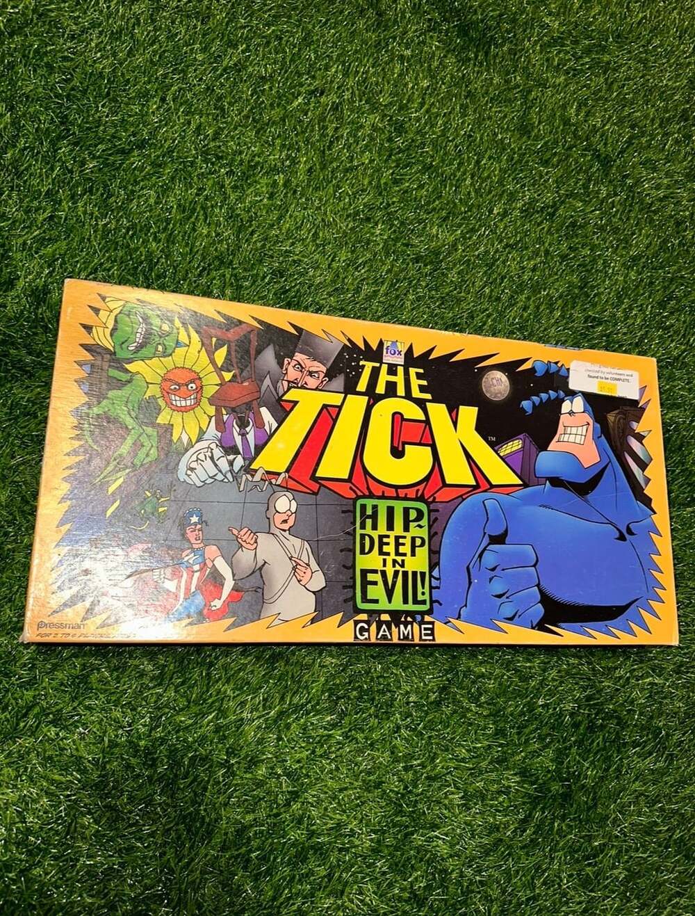 Pressman The Tick Hip Deep In Evil Board Game 1995